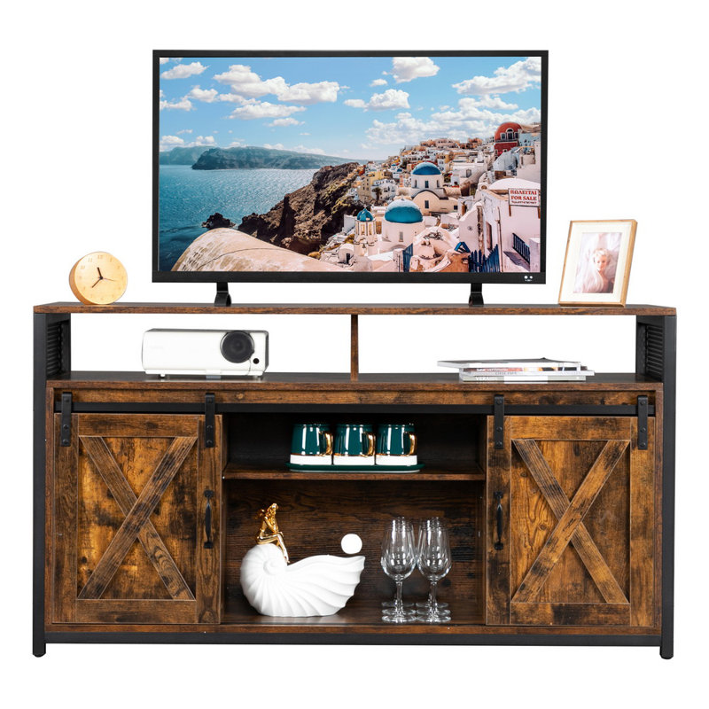 Meuble télé pour téléviseur de 60 po ou moins Ailand, Marron