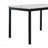 Metal Dining Table With Laminated Faux Marble Top, Off-White