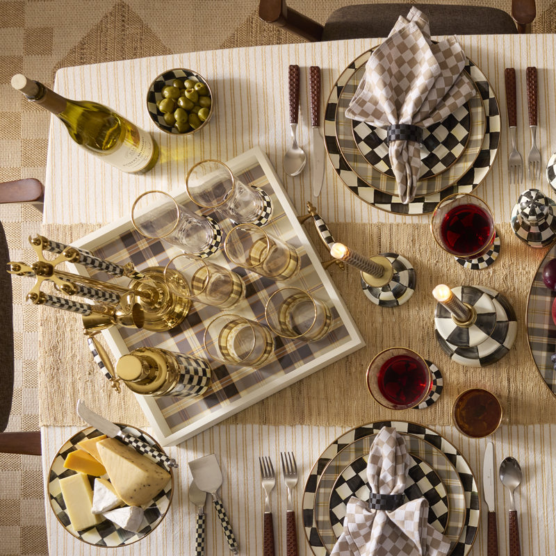 Mocha Tartan Serving Tray