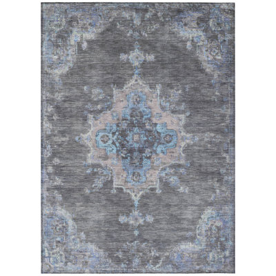 Machine Washable Indoor/Outdoor Bingel ACN2321 Global Rug