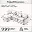 Canapé modulaire de 105 po-131210477-131210478