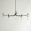 Lustre classique à 5 lumières de style bougie en or Mager-418634040