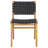 Alston Woven Leather & Solid Wood Dining Chair-1018038650