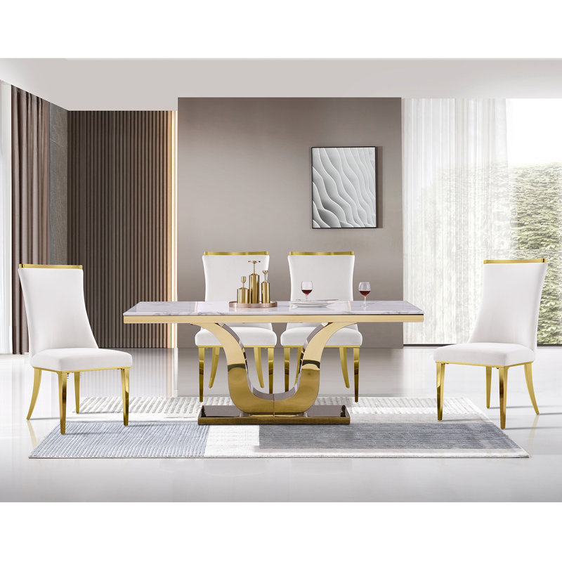 Chaise parsons en velours touffetée Zarak