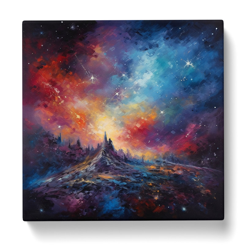 Galaxy Impressionism No.2 - Print, 50cm H x 50cm W x 3cm D