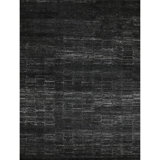 Abstract Area Rug in Charcoal