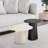 Dellia Outdoor Mid Century Modern Metal Single Round Coffee Table-810032781-810032783-807403865