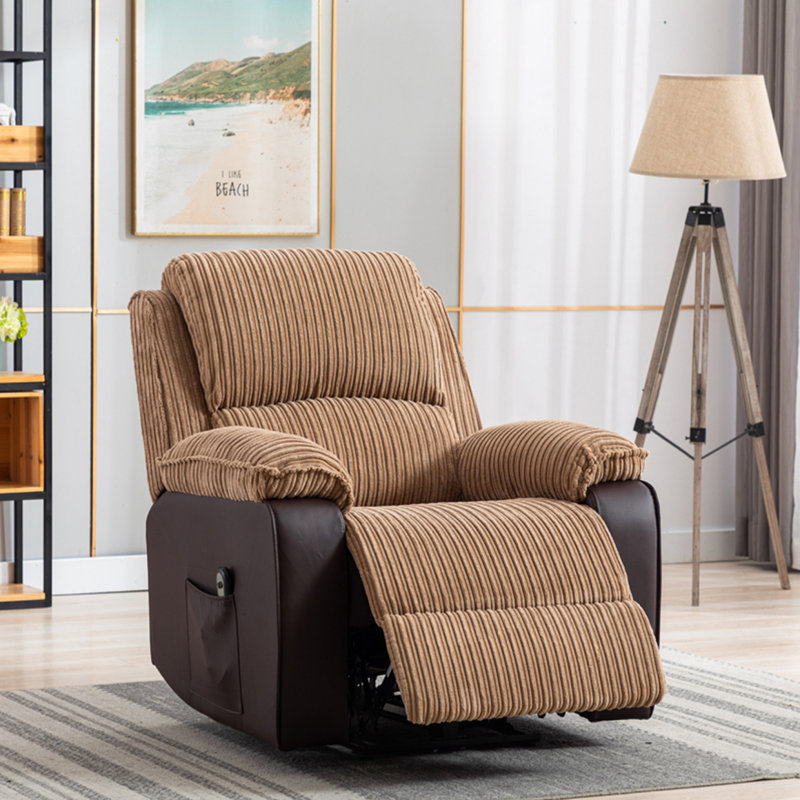 Fauteuil inclinable moderne en tissu avec siège inclinable et dossier, convient aux fauteuils d'appoint électriques