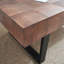 Table basse rustique en bois industriel, table basse en bois 47,2 x 23,5 po x 18 po, table fabriquée à la main