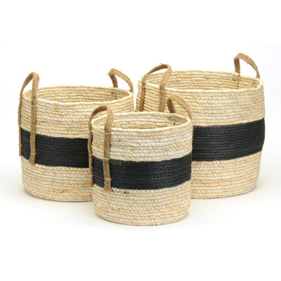 Ensemble de 3 paniers en osier