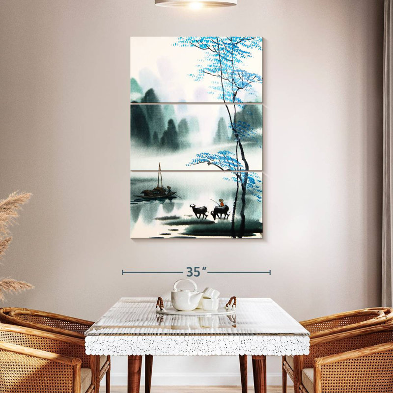 Alvord peinture chinoise Alvord, H 50 po x l 32 po