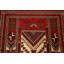 Tapis zone en laine ivoire/rouge 3 pi 4 po x 5 pi 8 po one-of-kind-noué la à la main new age balouch Marlen