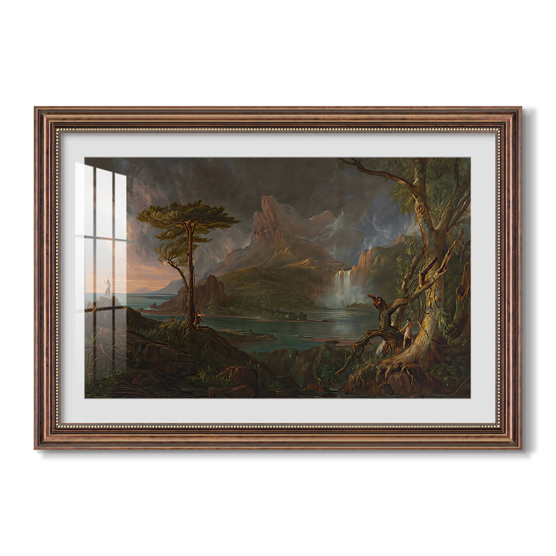 A Wild Scene, 1831-1832-Thomas Cole - Toile encadrée sur mesure, No, 30X44, Venetian Gold