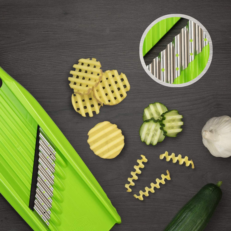 Râpe électrique Borner Wave-waffle Xxl, vert, Vert