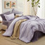 Ensembles d'édredon pour grand lit 7 pièces - Ensemble de literie grand lit vert forêt pour toutes les saisons, lit contrastant de style bohème dans un sac avec édredon, draps, taies d'oreiller et taies décoratives-105522619-110364984