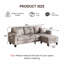 Canapé rembourré 78 po avec repose-pieds-517032258