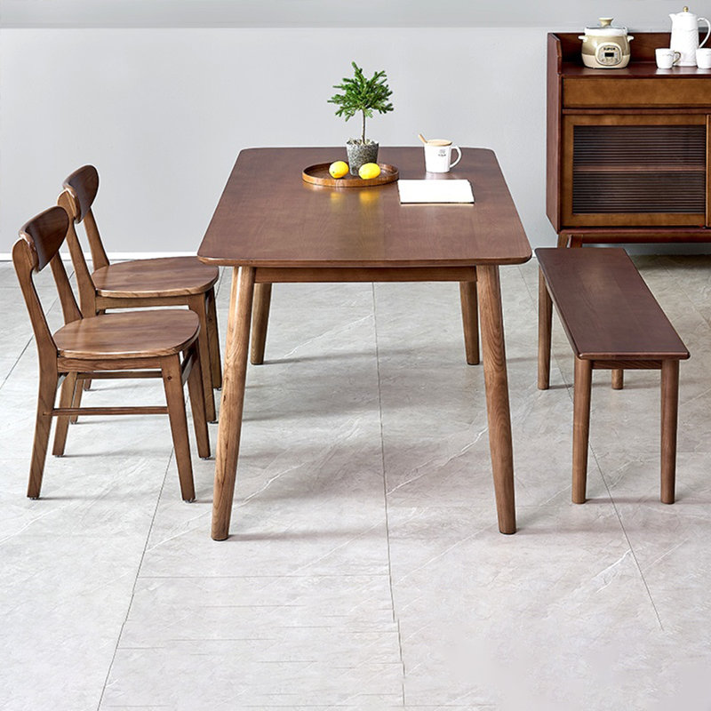 Ensemble de table pratique en bois massif de haute qualité, H 29,52 po x L 62,99 po x l 33,46 po