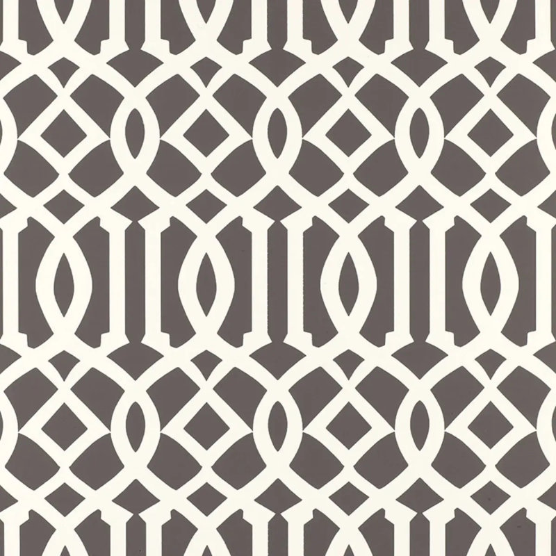 Imperial Trellis Wallpaper, Charcoal