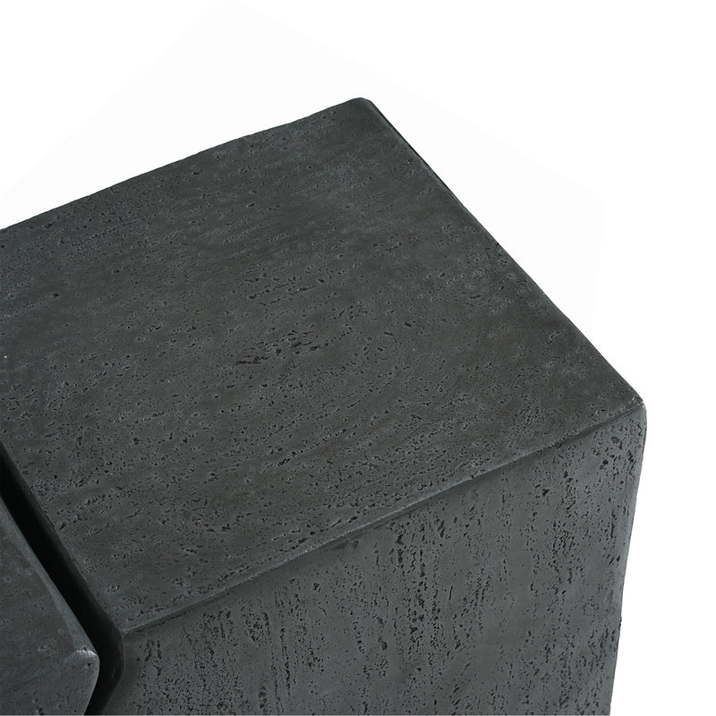 Haven Modern MGO Rectangular Side Table, Gray