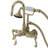 Kingston Brass Royale Three-Handle 2-Hole Tub Wall Mount Clawfoot Tub Faucet with Hand Shower-37377938-113042690