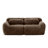 80.4" Boneless Fluffy Plush Fabric Boneless Sofa with Anti-Slip Bottom and Throw Pillow-159716633-159716613-159716611