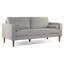 Canapé en tissu sergé beige Bisera-608607130
