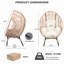 Fauteuil de patio en osier PE-1025786740-1025786741