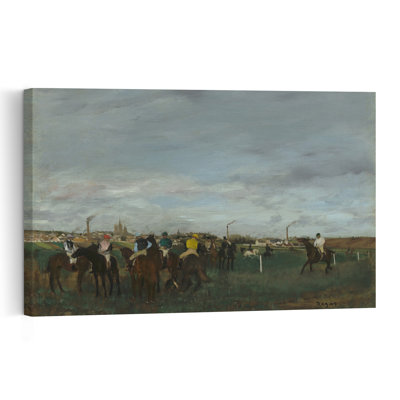 " The Races, 1871-2 Impressionist Abstract Contemporary Horse Wall Art Print " by Edgar Degas