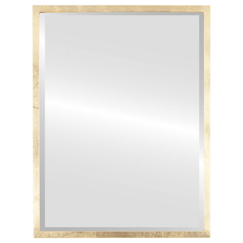Miroir d'appoint Campblin, H 23,12 po x l 29,12 po, Feuille d'or