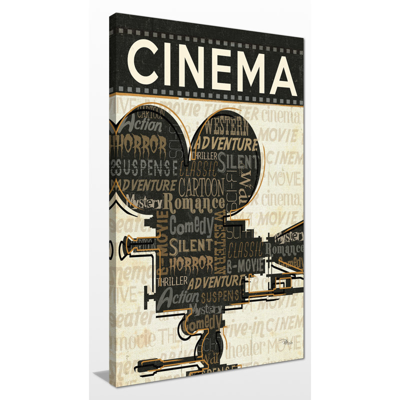 Reproduction d’art sur toile tendue cinéma, H 30 po x l 18 po