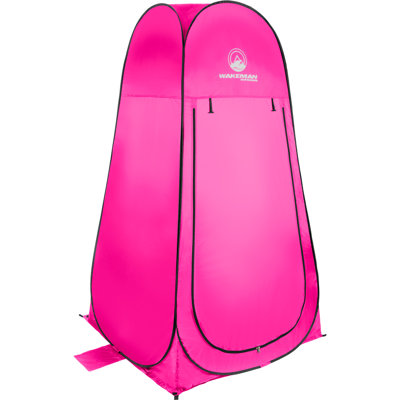 Wakeman Pop Up Pod (L) 3.3ft x (W) 3.3ft x (H) 6.2ft - Portable Privacy Tent, Camping Tent, Pink