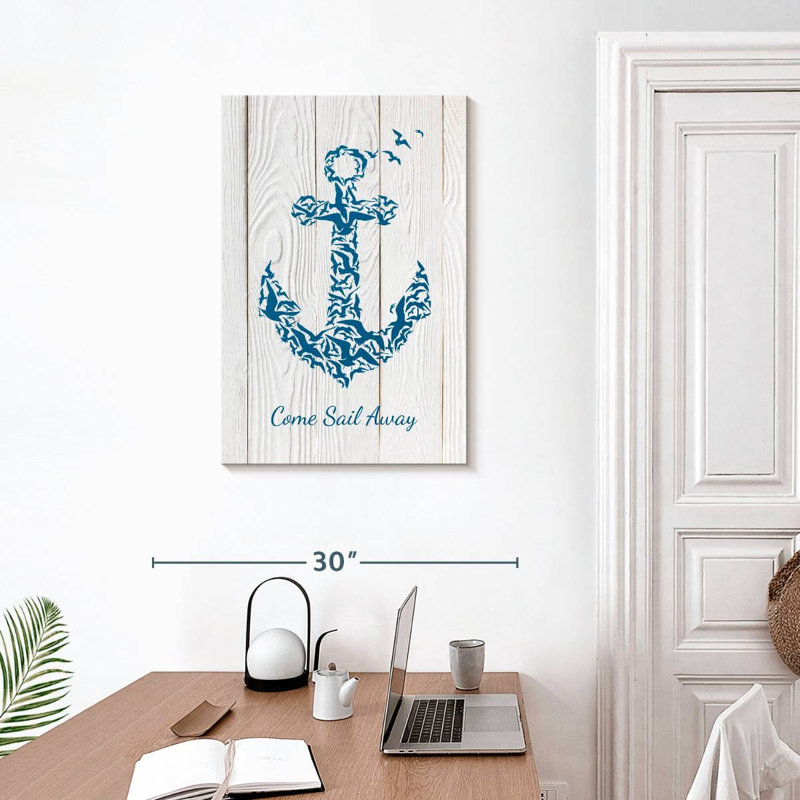 «Anchor Quote», reproduction sur toile tendue, H 30 po x l 20 po x P 1,25 po