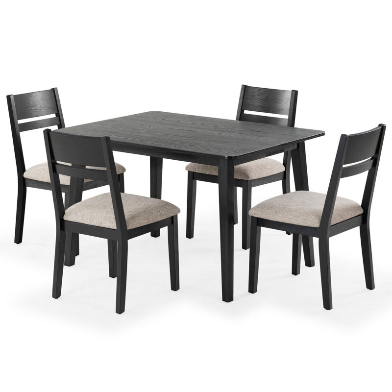Bellalexa Wood Dining Chair, Black