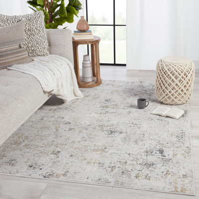 Tapis abstrait gris clair