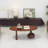 Light luxury solid wood chestnut coffee table