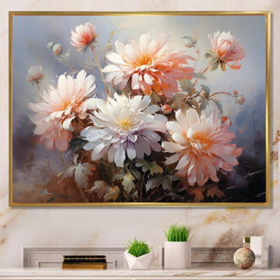 " Peach Chrysanthemums Romantic Impression III "