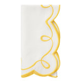 Ribbon Twirl 100% Pthalate-free Vinyl Scalloped Napkins
