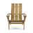  Folding Adirondack Chair with Wide Slatted Back and Armrests, All-Weather Outdoor Seating-1118417244
