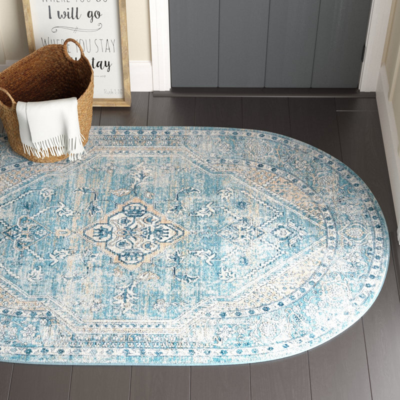 Alabama Oriental Indoor Rug, Oval 5'3" x 8'