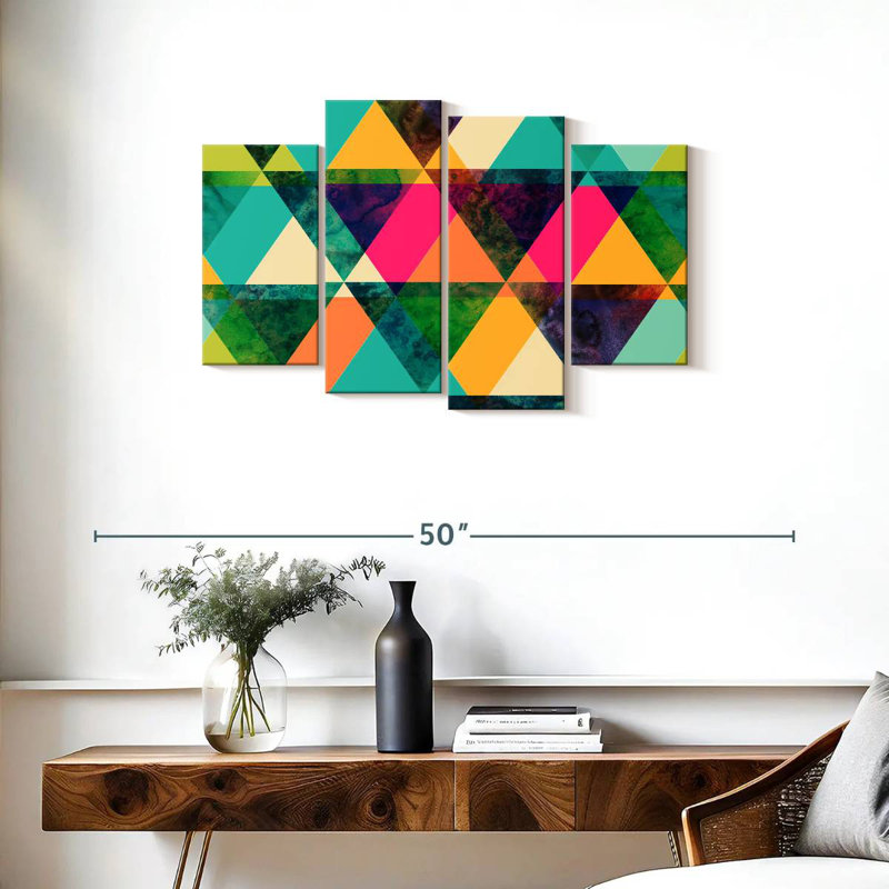 Triangles colorés Avery, H 22 po x l 36 po