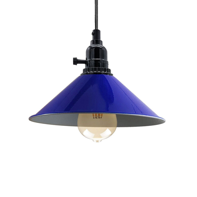 Fidel 1 - Light Single Pendant, Navy Blue