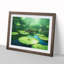 Blissful Water Lily Pond - Single Picture Frame Print-503909042-503909046