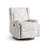 Upholstered Classic Wing Back Manual Handle Swivel Rock Glider Recliner with Naihead Trims-751698186