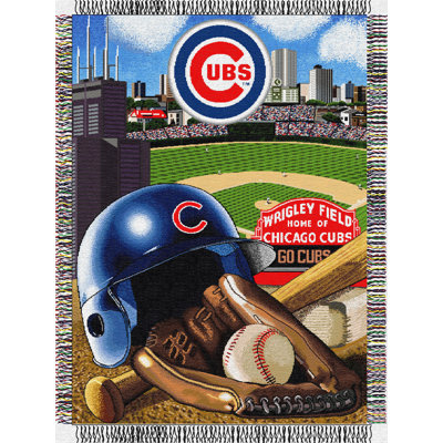 Jeté MLB, décor de baseball Homefield Advantage, 48 x 60 pouces
