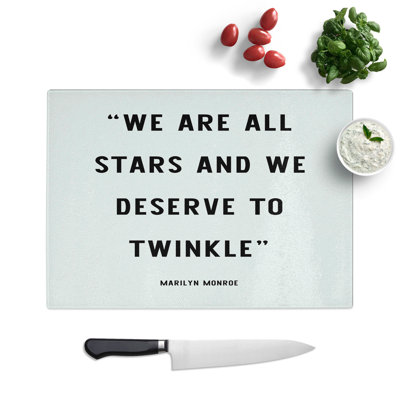 We Are All Stars Chopping Board