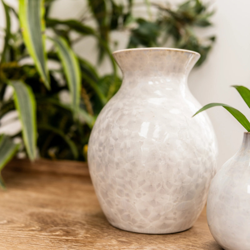 Curio Handmade Stoneware Table Vase, Jade