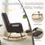 Fauteuil à bascule à oreilles en tissu Teddy avec repose-pieds, fauteuil d'allaitement ergonomique avec rangement latéral, mouvement fluide, base en bois massif, confortable pour le salon et la chambre d'enfant-801828097