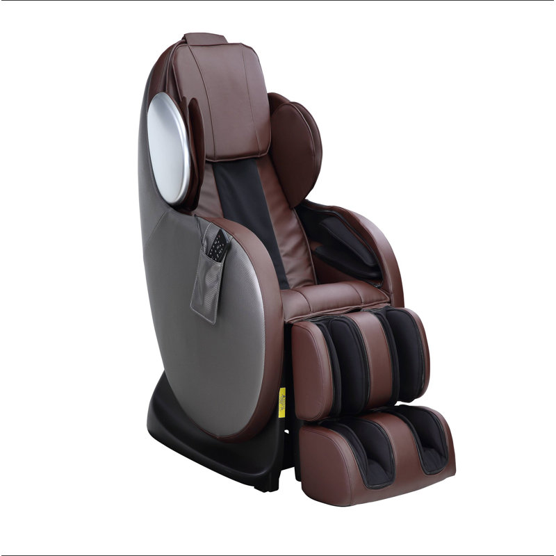 Fauteuil de massage en cuir synthétique Pacari, Similicuir brun