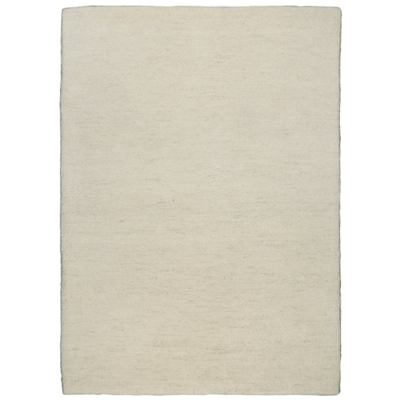 Lene Hand Knotted Wool Beige Rug, Rectangle 90 x 160 cm