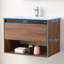 Meuble-lavabo flottant 30 po avec lavabo mural Khaleia-694139382-694139381